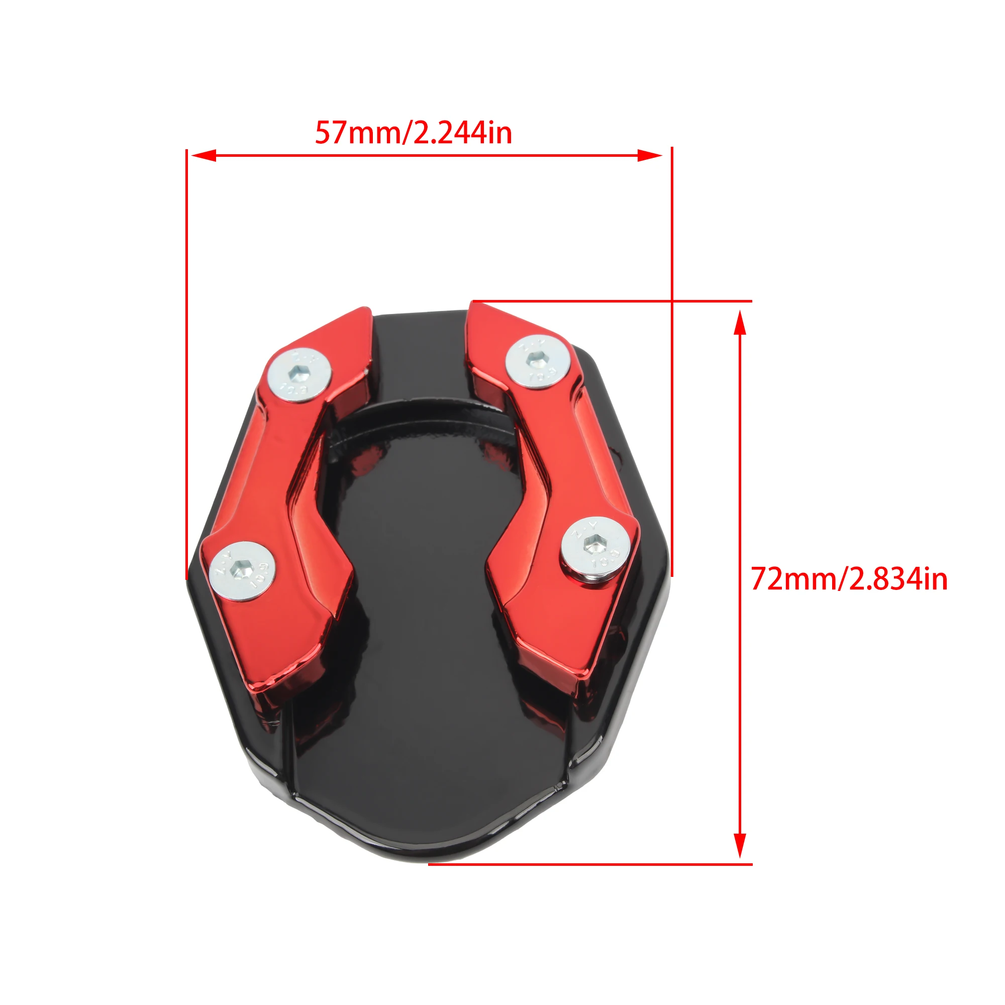 For Yamaha NMAX125 NMAX155 Scooter Motorcycle Side Stand Enlarger Foot Extension Pad CNC Aluminum Kickstand Plate Accessories - view 2