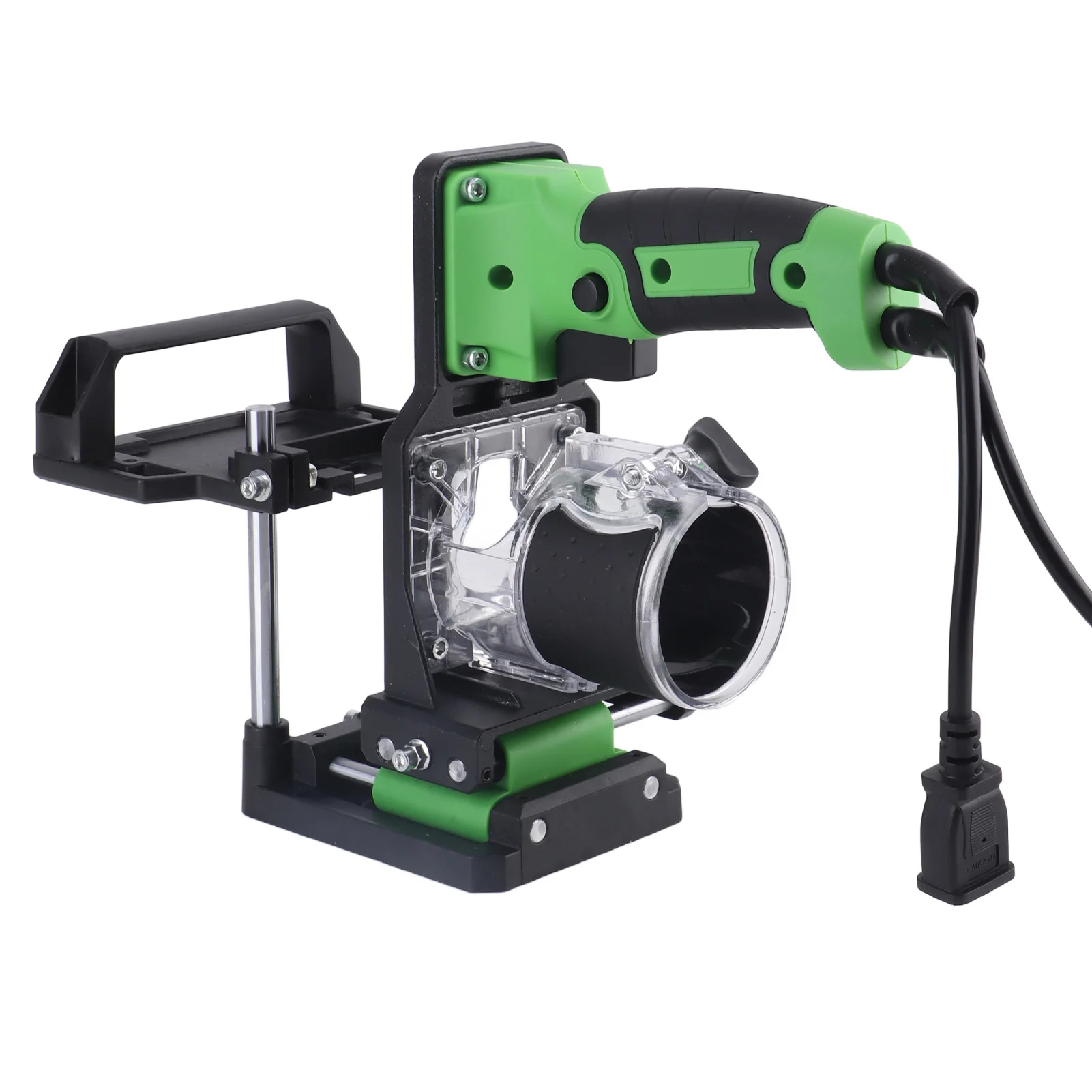 Woodworking Slotting Locator Aluminum Alloy Accurate Positioning Wood Trimmer Bracket Hand Tool Woodworking Trimmer Support