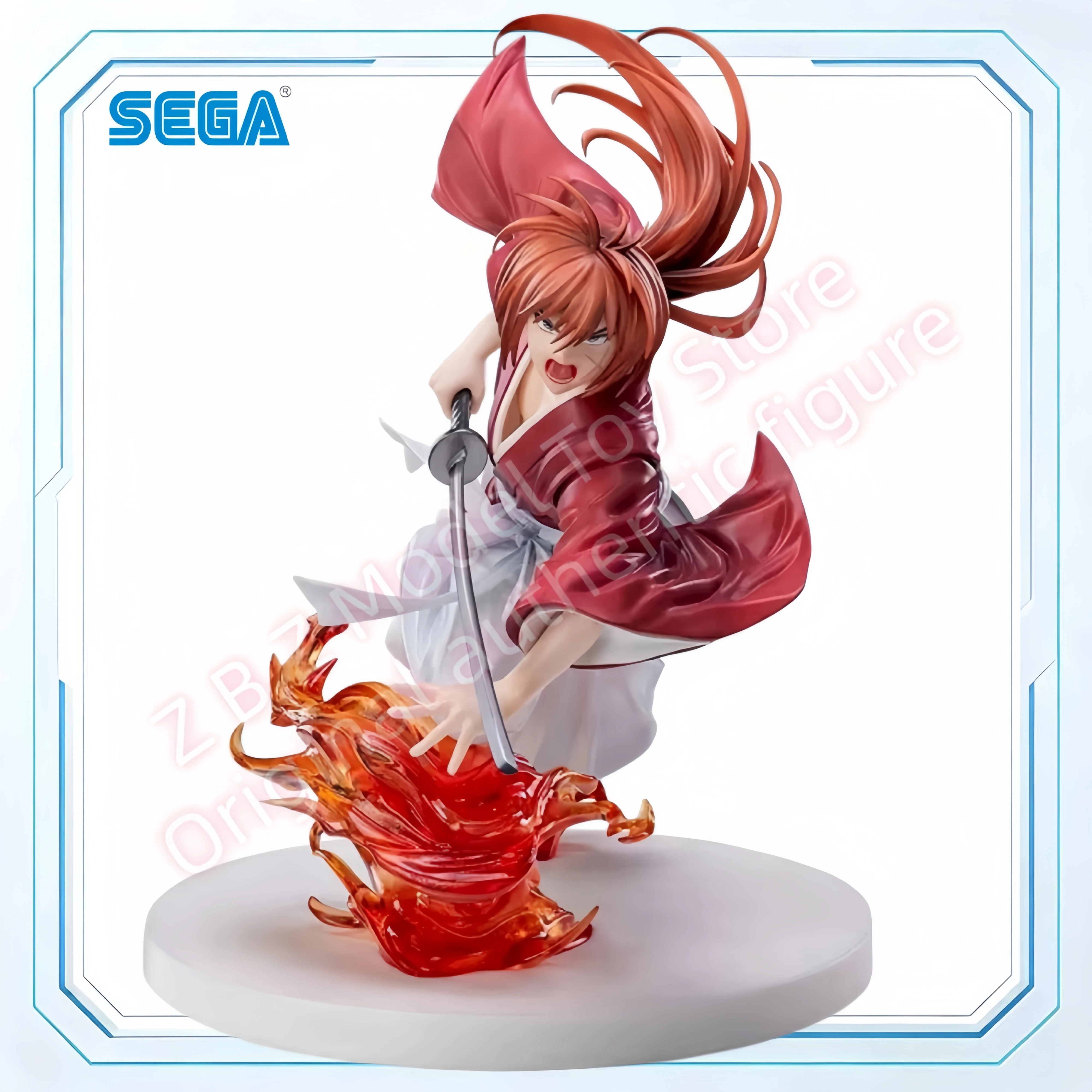 In Stock SEGA Original Genuine Anime Rurouni Kenshin Himura Kenshin Luminasta 15cm Collections Model Toy Figures Birthday Gift