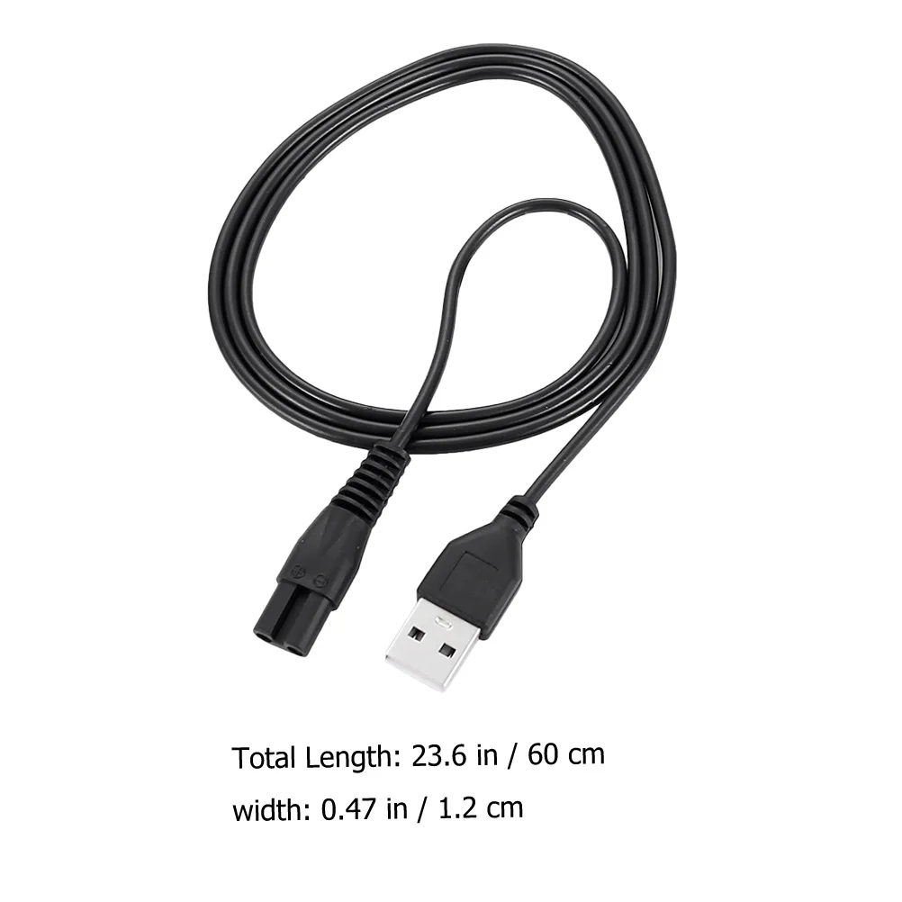 2 szt. Usuwanie włosów ładowanie uniwersalny przewód maszynki do golenia golarka elektryczna ładowanie 60X12cm gumowe narzędzie miedziane moc