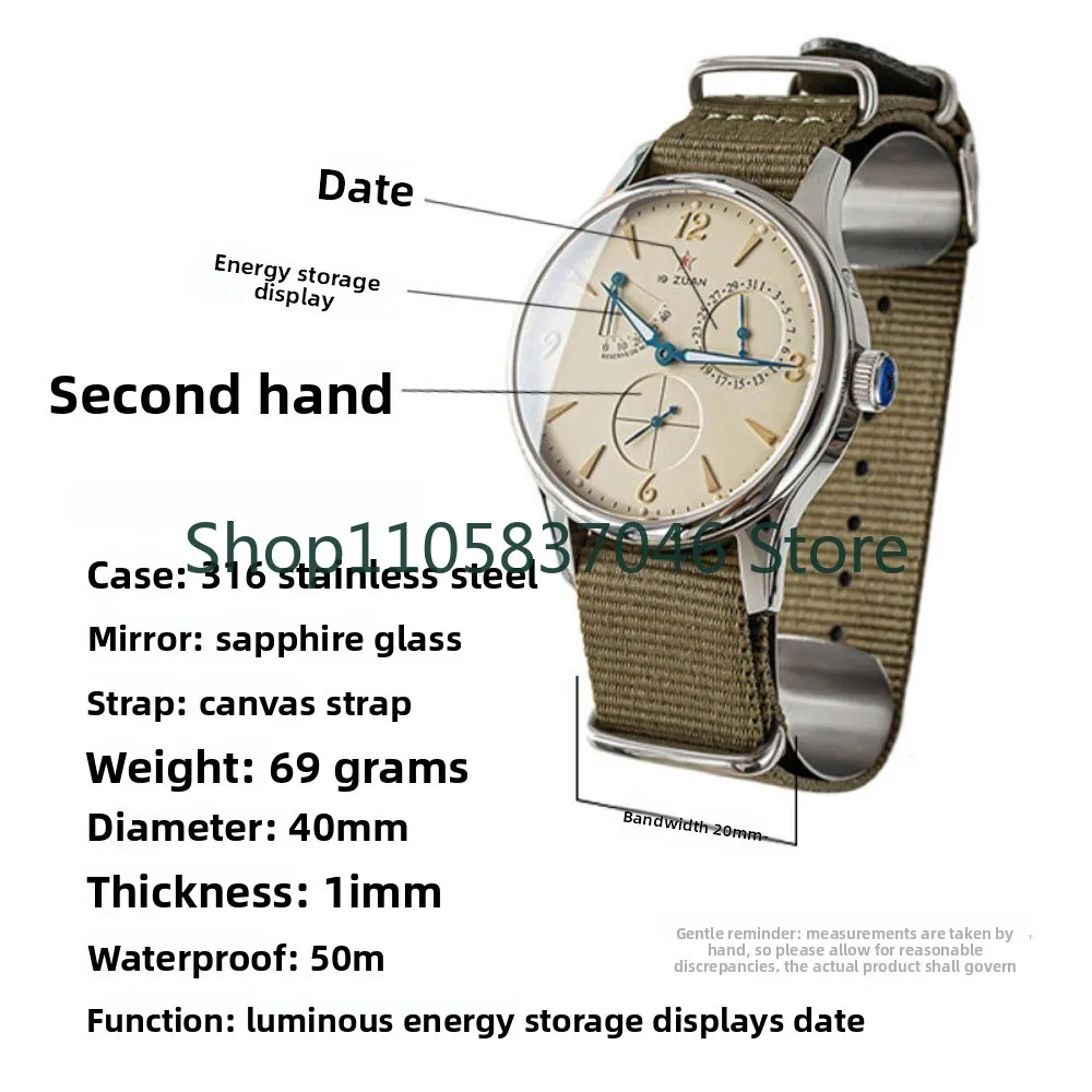 Mechanical Watch Retro Men's Watch Waterproof Night Light Men's