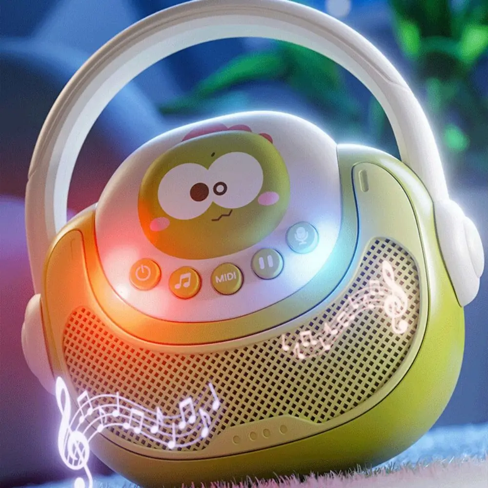 Bezprzewodowa maszyna do karaoke dla dzieci z funkcją nagrywania, plastikowa maszyna do śpiewania z muzyką i światłem, maszyna do karaoke dla dzieci do śpiewania.