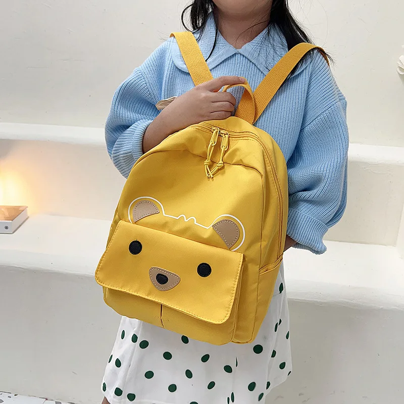 Children Schoolbag 2024 New Kindergarten Baby Backpack Cute Cartoon Bear Shoulders Bag for Girls Boys High-capacity Kids Bag 가방