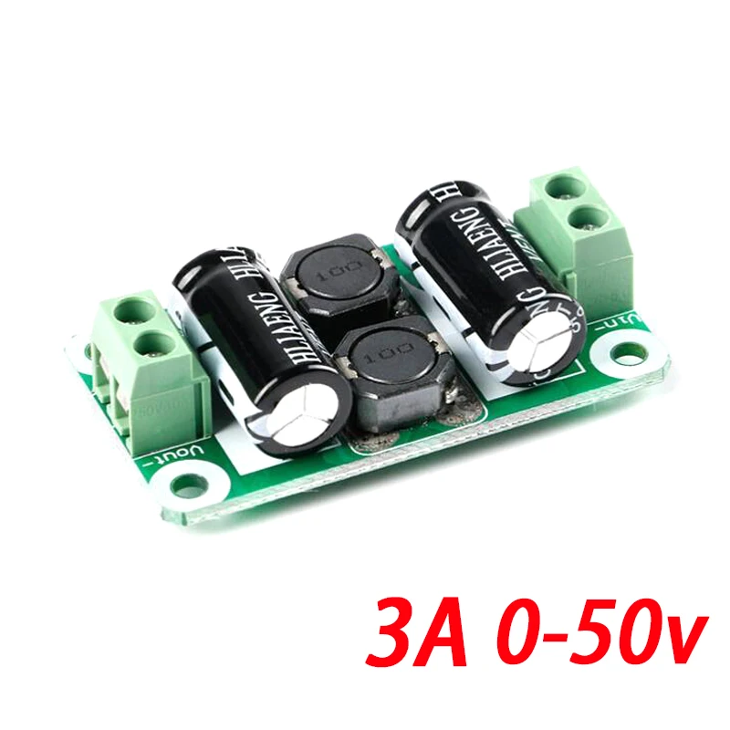 DC Power Filter Board 0-25V/0-50V 2A/3A/4A Class D Power Amplifier Module Interference Suppression Board EMI Suppression