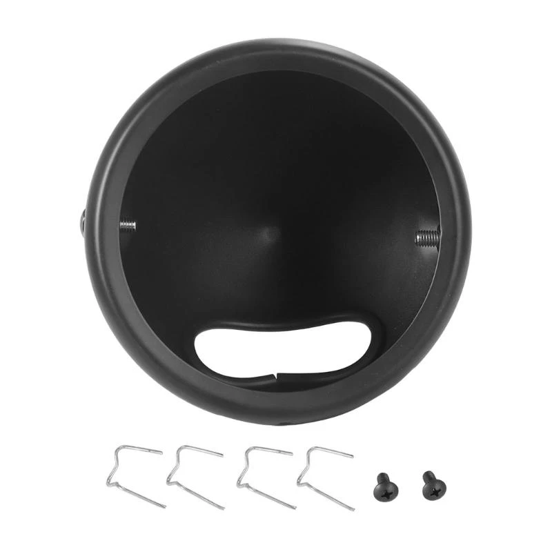 96GB Retro Motorcycle Headlight Retro Metal Cover Aluminum Case for Bike