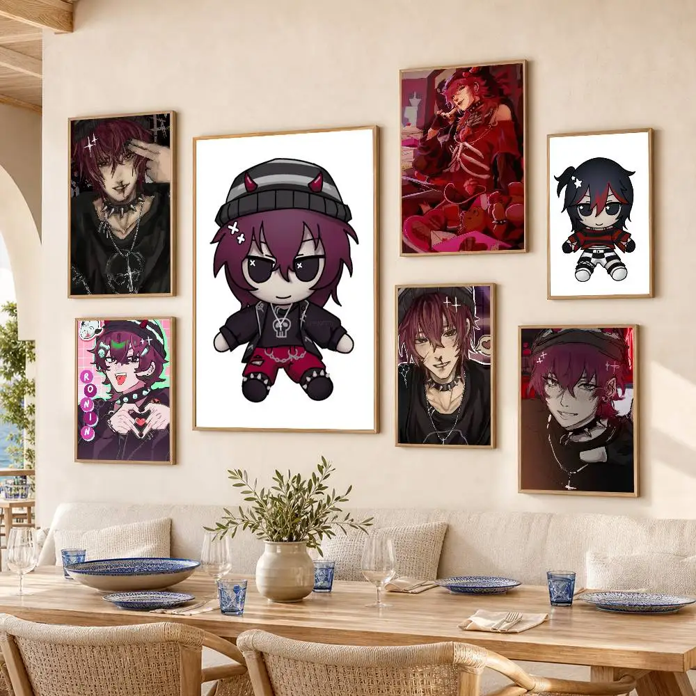 K-killer C-Chat Ronin Waterproof Self-Adhesive Wall Poster for Bedroom Living Room Home Decor