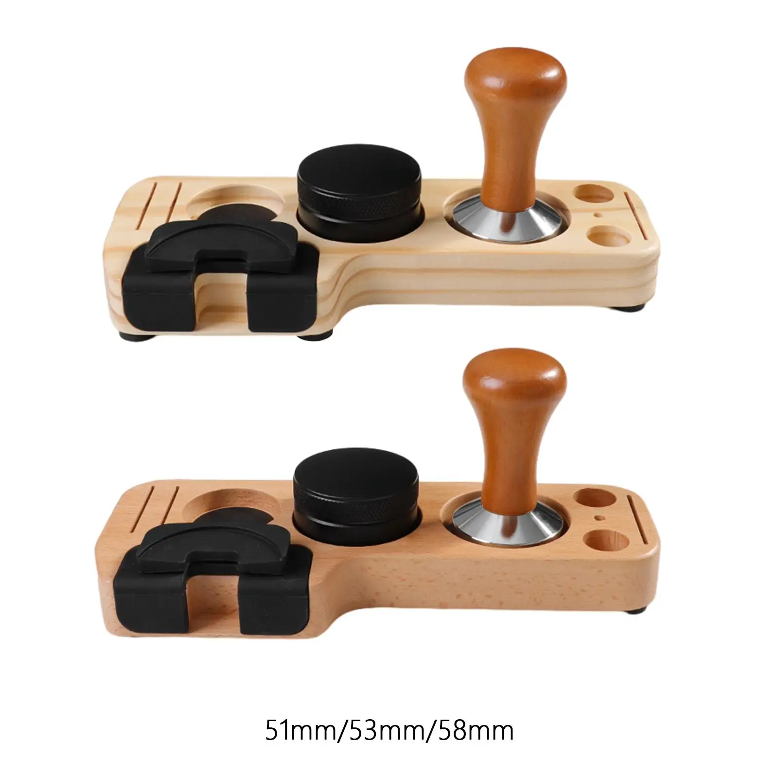 Коврики для утрамбовки эспрессо Кофейная ручка Порошковая деревянная основа для чайных кухонь