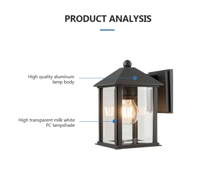 Special Design solar light for wall  Aluminum Ip44 Outdoor Waterproof Led Wall Mounted Lamp