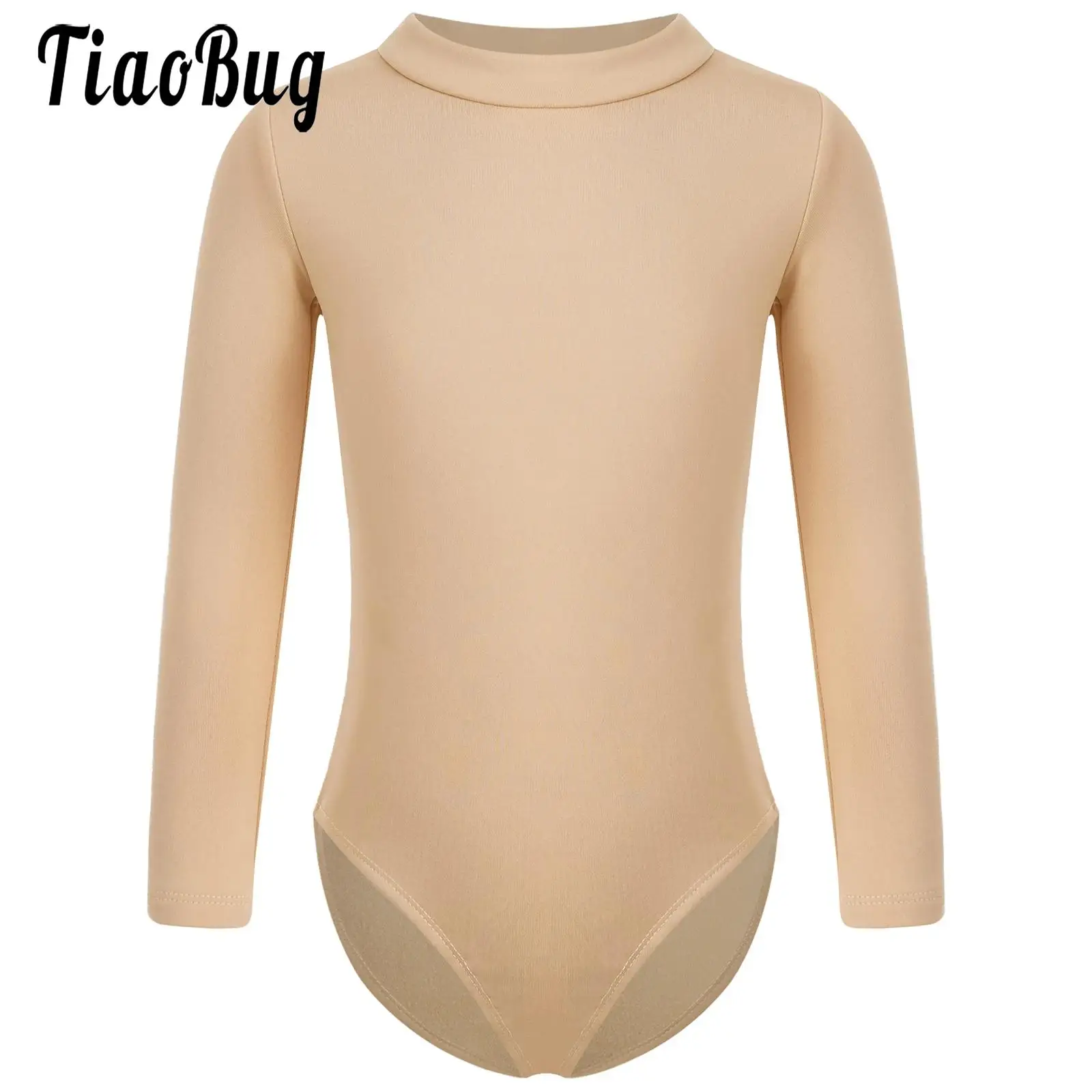 Zimowe dziecięce dziewczęce podszyte polarem baletowe body Jersey Top gimnastyka baleriny treningowe rozgrzewka kostium z długim rękawem body trykotowe