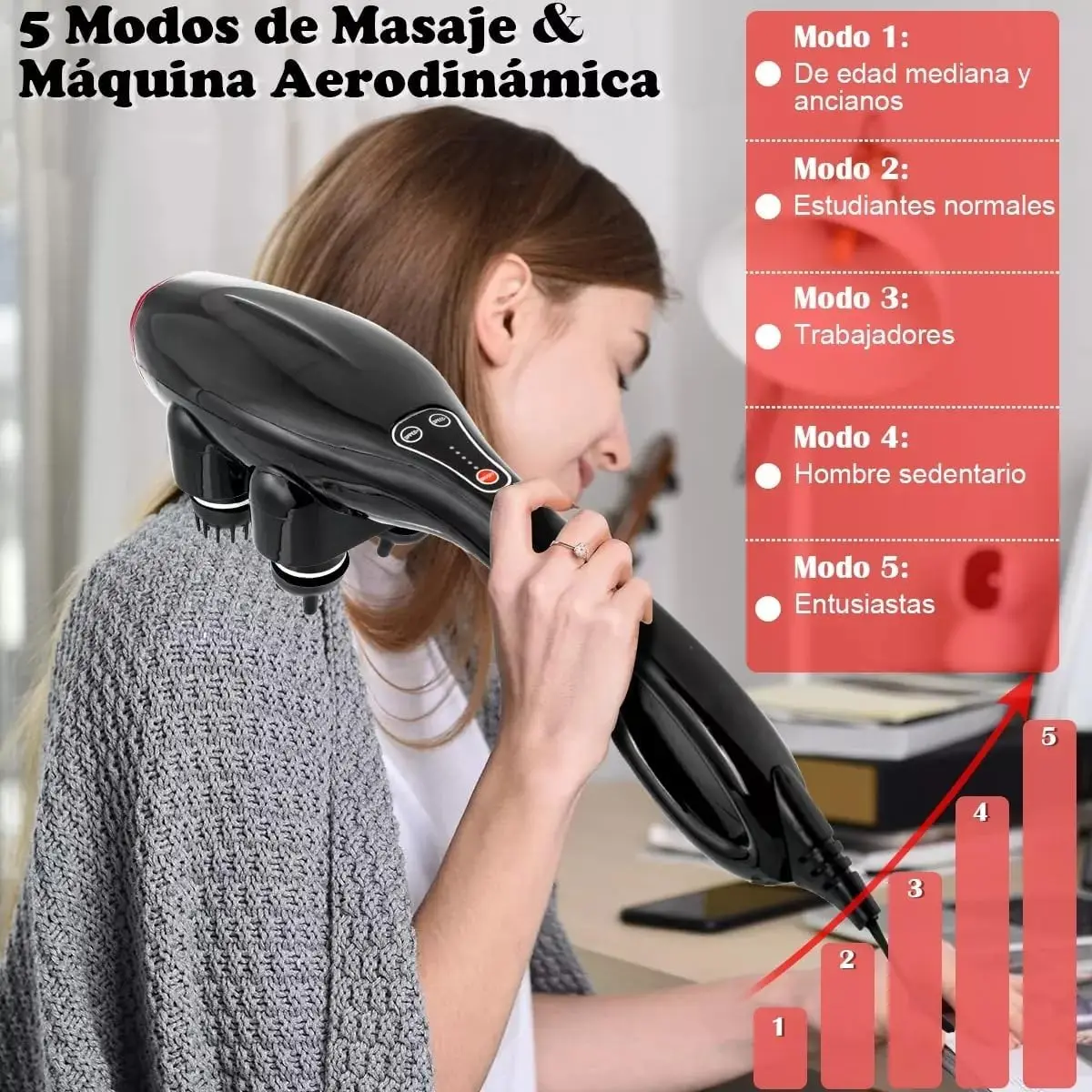 WELIKERA-Masque Électrique Rechargeable, Éducatif, 5 Modes, 12 Cabinets