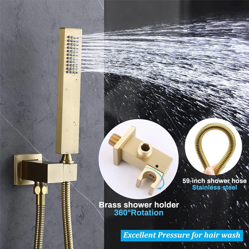 Brushed Gold 16Inch Ceiling Ra - đánh giá và giá Body Brush