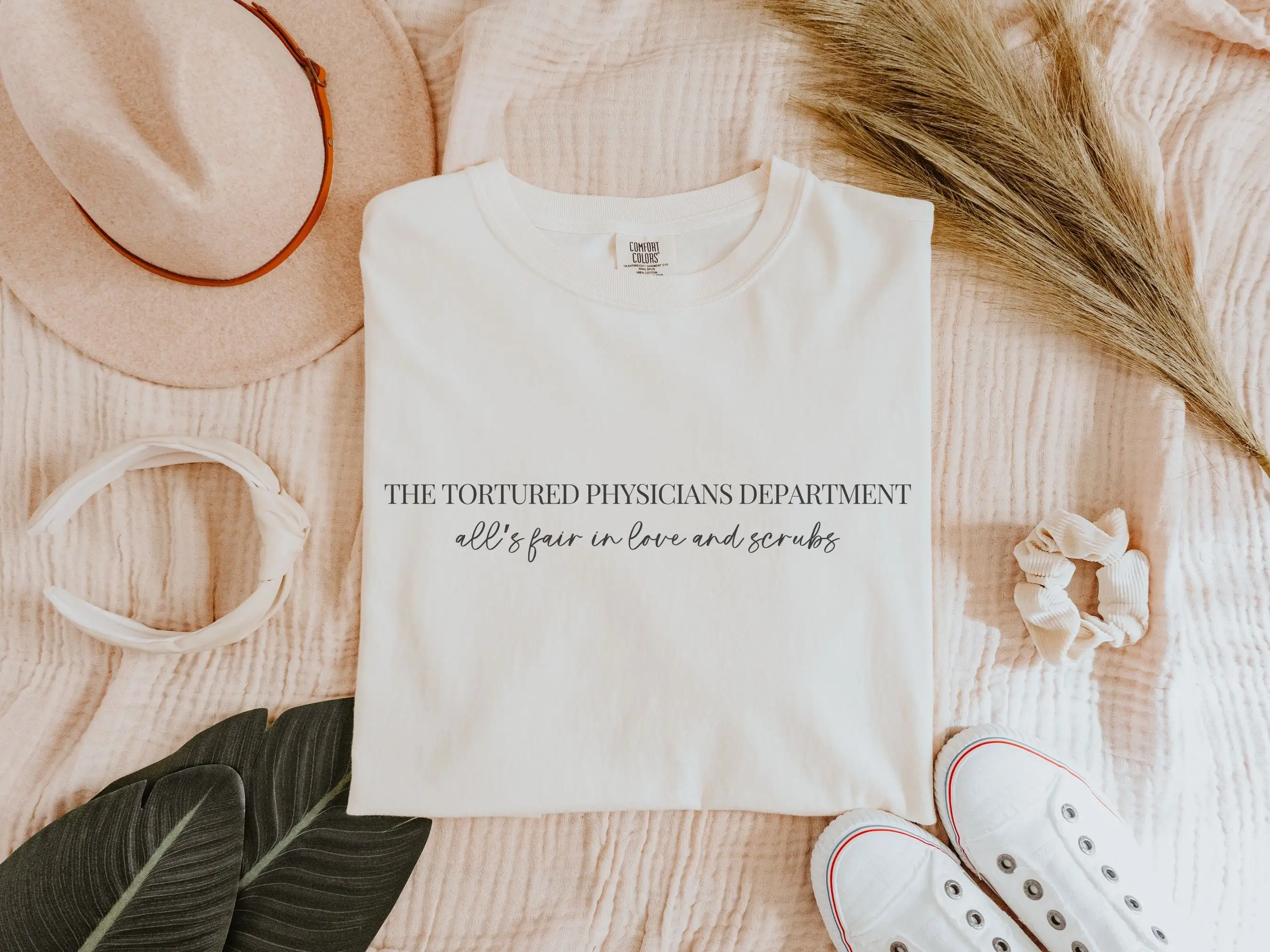 The Tortured Physicians Department Trendy Comfort Colors Gift For Doctor Shirt Funny Trending Meme T Quote Women