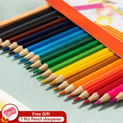 Deli 12 Colors Wooden Colored Pencil Set With Sharpner for Home School Art Supplies Kids Gift Kid Drawing Painting Pen
