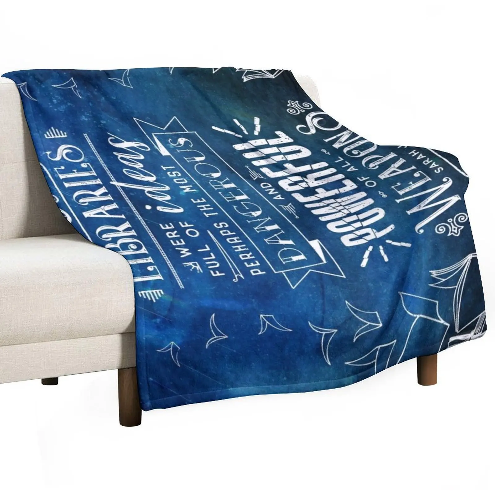 

Libraries Throw Blanket Long Lasting Soft Plush Blanket for Daily Use