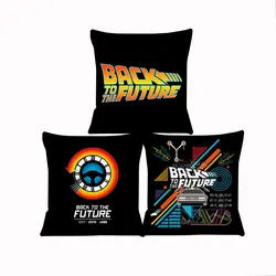 Back To The Future Cushion Cover for Sofa Pillow Case Cover Seat Car Throw Pillowcase 45X45cm For Home Decorative SJ-772