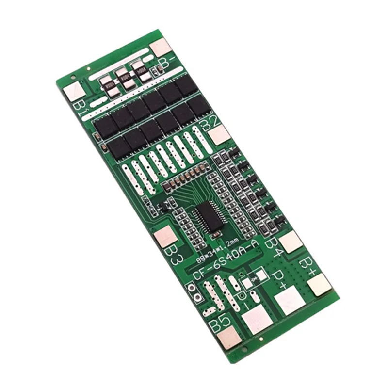

XB-For Ebike Scooter Compatible 6S 40A 24V 18650 Li- Lithium Battery Protection Board Solar Light Pcb With Balance 10PCS Bms