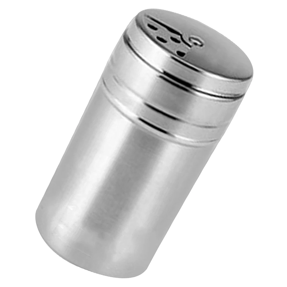 

Stainless Steel Dredge Salt Sugar Spice Pepper Shaker Seasoning Cans Rotating Cover Leakproof 5Cm 7Cm 40G Multihole Selector 2Mm