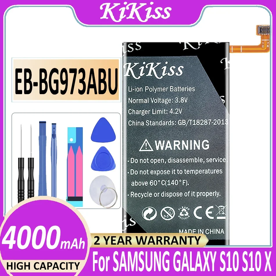 

Аккумулятор KiKiss 4000 мАч для Samsung Galaxy S10 S10X S10 X Φ G973F G973U G973W EB-BG973ABU + Инструменты