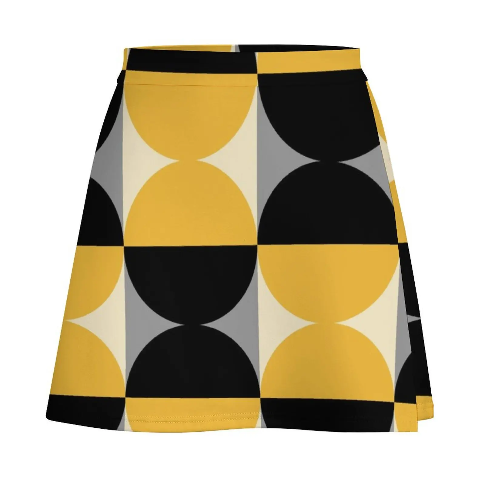 Mid Century Modern Geometric Abstract Pattern 730 Mini Skirt Women skirt mini skirts Women's clothing Mini Skirt