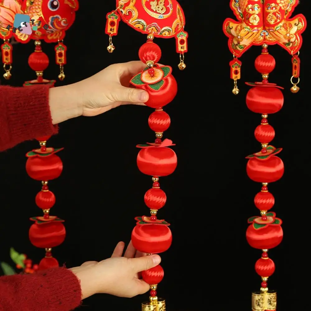 

Tassels New Year Lantern String Fu Persimmon Red Lantern Hangings Chinese Style Traditional Chinese Decoration Pendant Wall