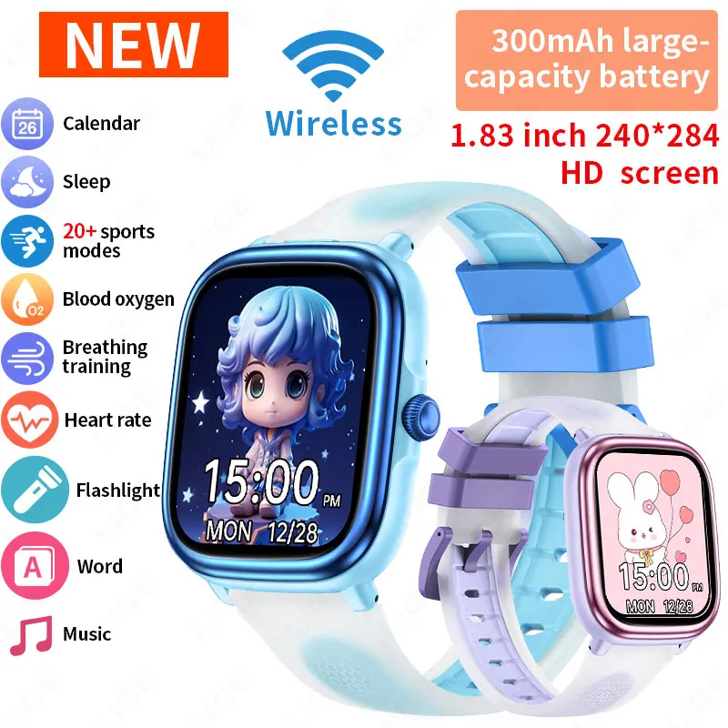 Kids Smart Watch Girls Boys SmartWatch for Kids Smartwatch Gifts for 4-15 Years Old Sports Pedometer Birthday Gift for Children