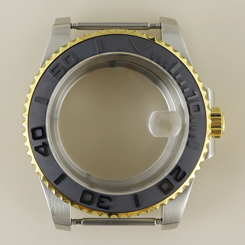 40mm Diving Watch Cases Sapphire For YACHT MASTER Seiko NH35 NH36 NH38 NH34 4R36 Eta 2824 Miyota 8215 8205 Movement 28.5mm Dial