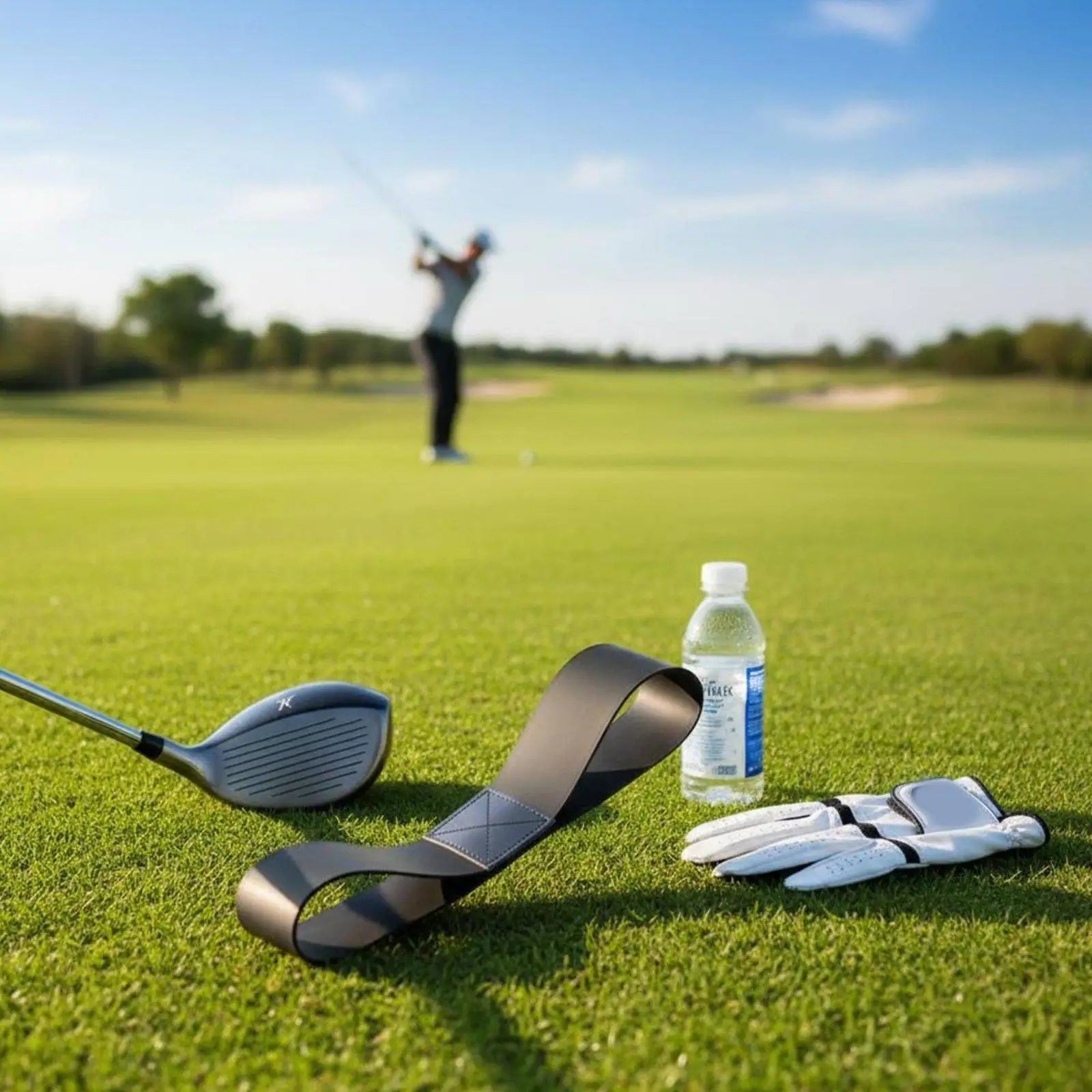 Golf Swing Corrector Adjustable Training Elastic Band Arm Posture Support Golf Practice Tool for Learners