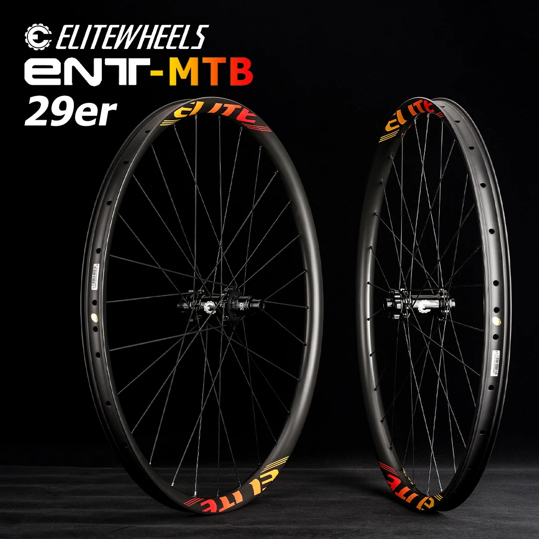 ELITEWHEELS 29er MTB Carbon Wheels  Ultralight 28mm Width 24 Depth Mountain Bicycle Rims M11 Straight Pull Hub Carbon Wheelset