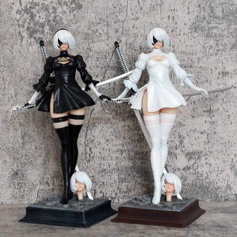 27cm Nier Automata Anime Figure YoRHa No.2 Type B Figure Pvc Gk Statue Figurine Model Doll Collection Room Decora Desk Toys Gift