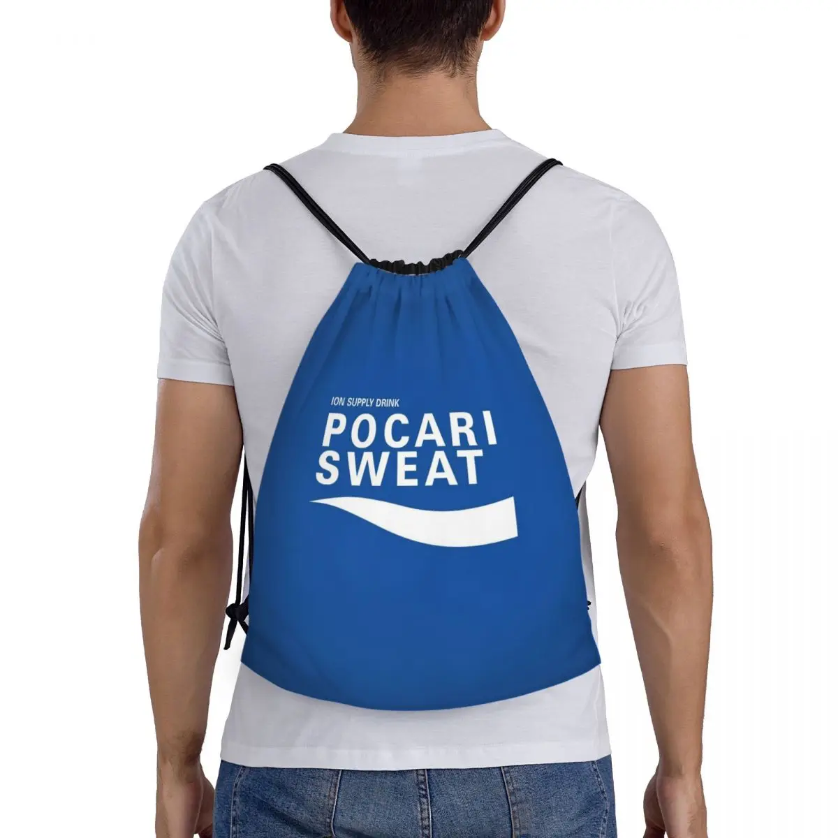 

Just Some Pocari Sweat Merch Backpacks Casual Drawstring Bags Sports Bag Book Bags for Travel School