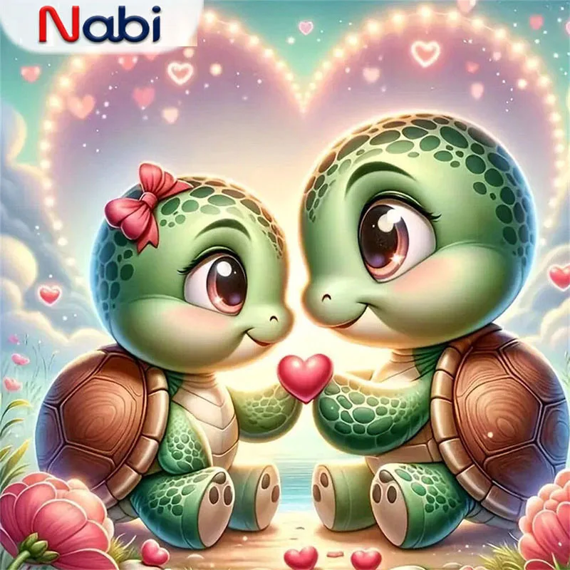 

Nabi алмазная живопись черепаха мультфильм картина акриловой мозаики черепаха животное DIY полный квадратный круглый домашний декор