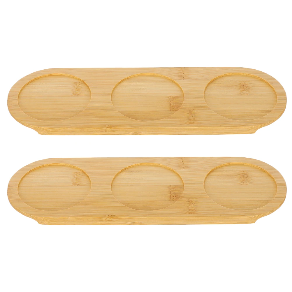 2 pçs coaster de bambu bebida almofada de vidro resistente ao calor copos esteiras redonda coaster proteção de mesa em massa decoração de casa