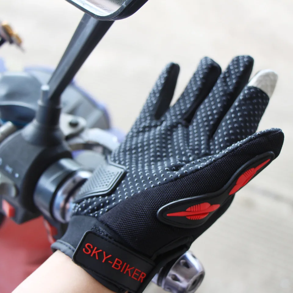 Motorcycle Glove Guantes Moto Touch Screen Full Finger Breathable Powered Outdoor Motorbike Racing Riding Gloves Summer Autumn