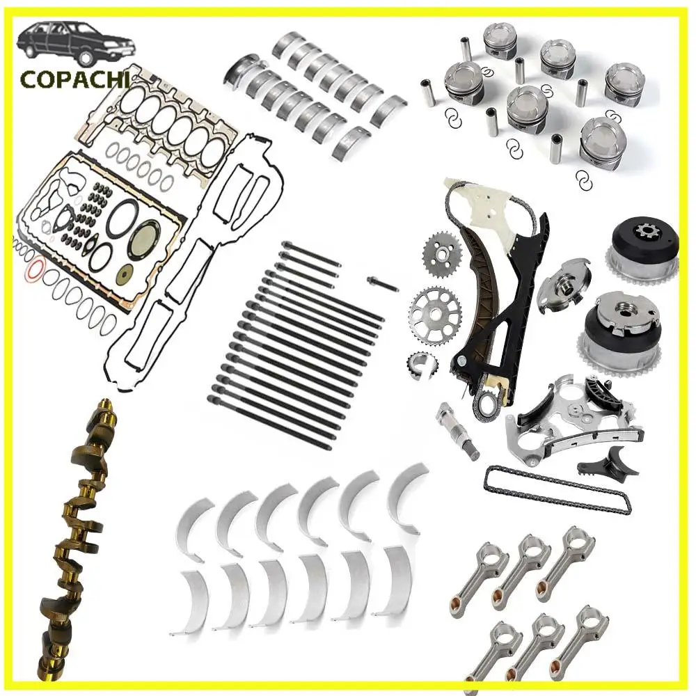

1 комплект N55 3,0 л Ремонт двигателя поршневой распределительный вал с стержнями Комплект болтов с головкой для BMW 335i X3 X5 X6 E90 F30 F10 F25 E70 E71