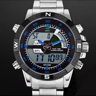AMST intelligent waterproof multi-functional student steel belt watch outdoor sports electronic men's watch**