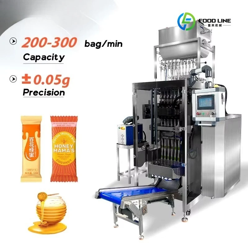FL Customized Multi-Function Automatic Food Grade 7g 15g 20g Plastic Stick Bag Liquid Honey Sachet Packing Machine