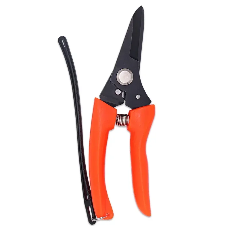 Cizalla de reparación de ramas de árbol con hoja de acero inoxidable para ennegrecimiento, cortadora con mango de PVC, tijeras de podar para jardines, herramientas manuales para jardinería