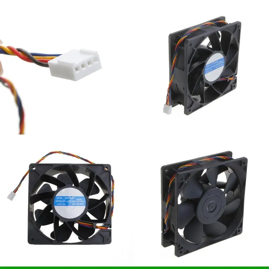 

U55C AFR001 SG121238BS Cooling Fan PWM 4P 12V 2.7A Server Cooling Fan 120mm 120x120x38mm 6000 rpm for Bitcoin Miner
