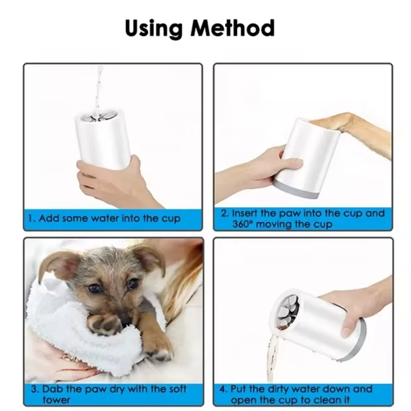 Pet Dog Paw Care Set Silicone Brush Quickly Muddy Feet Cleaning Wash Portable Dog Paw Cleaner Cup Dog Products