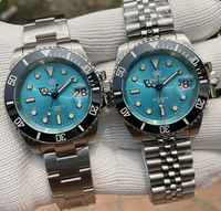 STEELDIVE Men Automatic Watch 41mm Mechanical Wristwatch Diver 30ATM Waterproof C3 Luminous Sapphire NH35 Ceramic Bezel