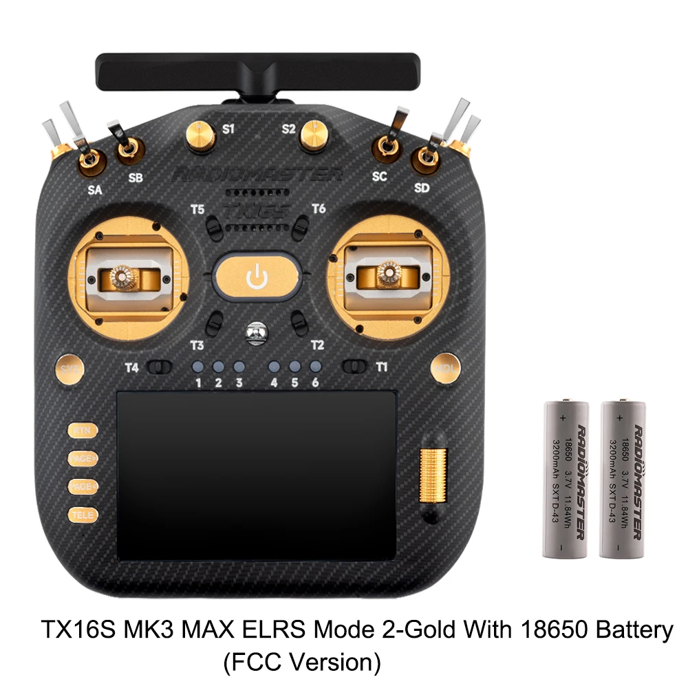 Pre-order RadioMaster TX16S MK3 MAX 2.4GHz 900MHz AG02 CNC Hall Gimbal 5 inch IPS touchscreen EdgeTX ExpressLRS radiocontroller
