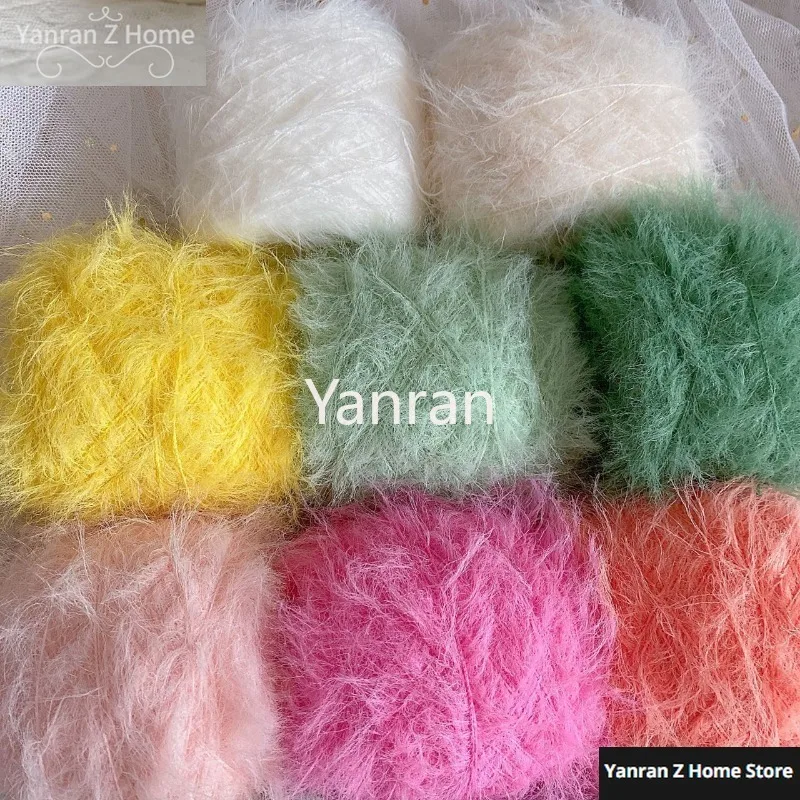 50g Soft Mink Woolen Yarn Baby Thread Double-sided Woolen Thread DIY Hand-knitted Scarf Shawl Sweater Crochet Thread