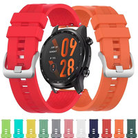 22mm Sport Silicone Strap For TicWatch Pro 3 Ultra Smart Watch Band LTE/GPS For TicWatch GTH 2/GTX/S2/E2/GTW/Pro X/2021 Bracelet