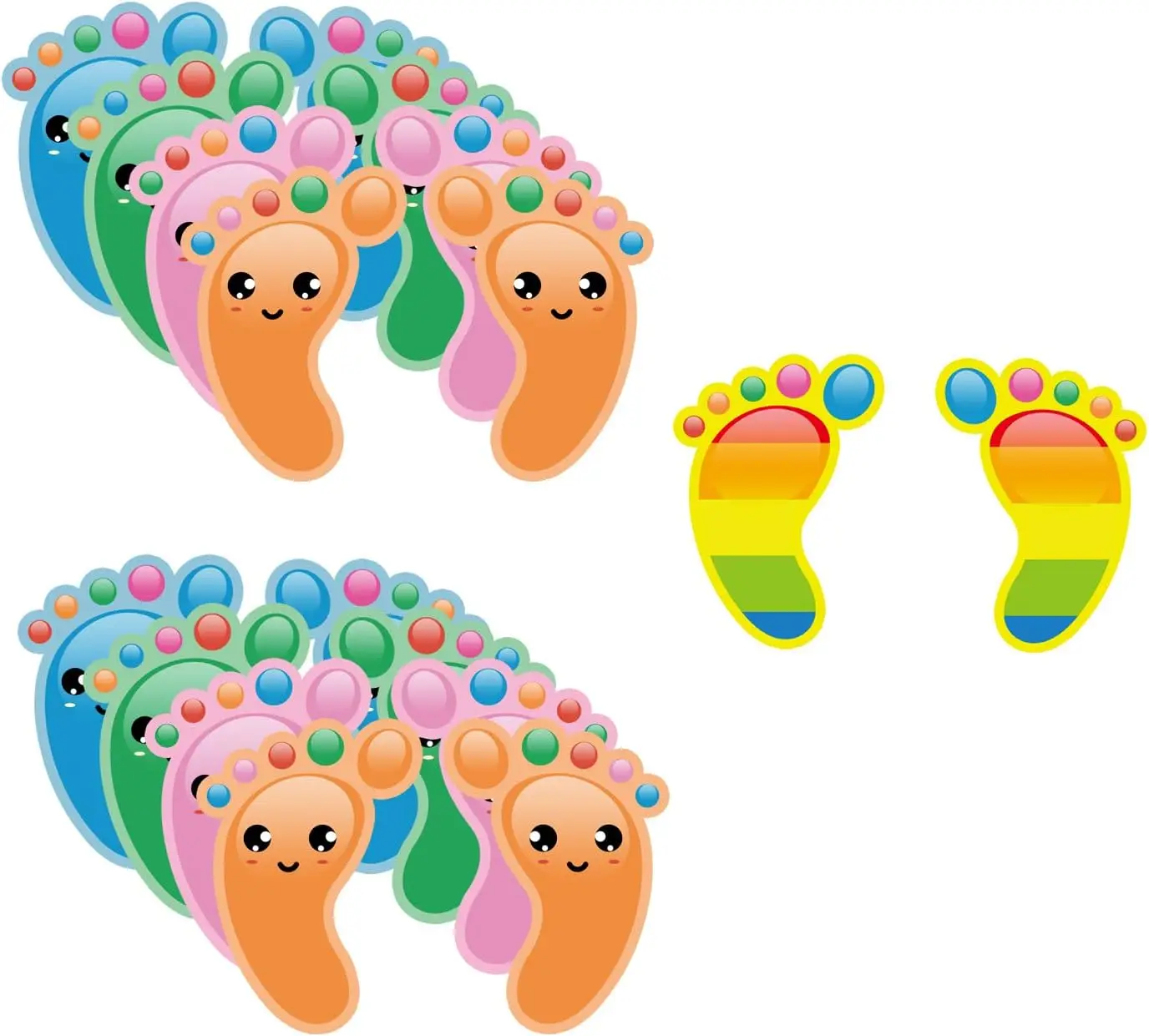 Footprint Stickers …