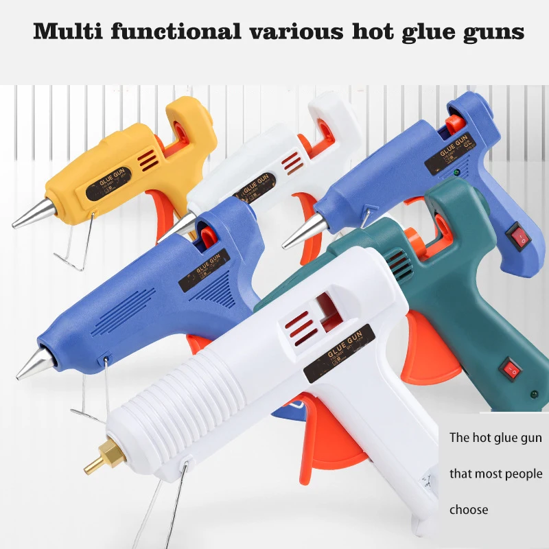 30/60W Hot Melt Glue Gun Mini Household Industrial Silicone Guns DIY Crafts Arts Heat Temperature Thermo Electric Repair Tool