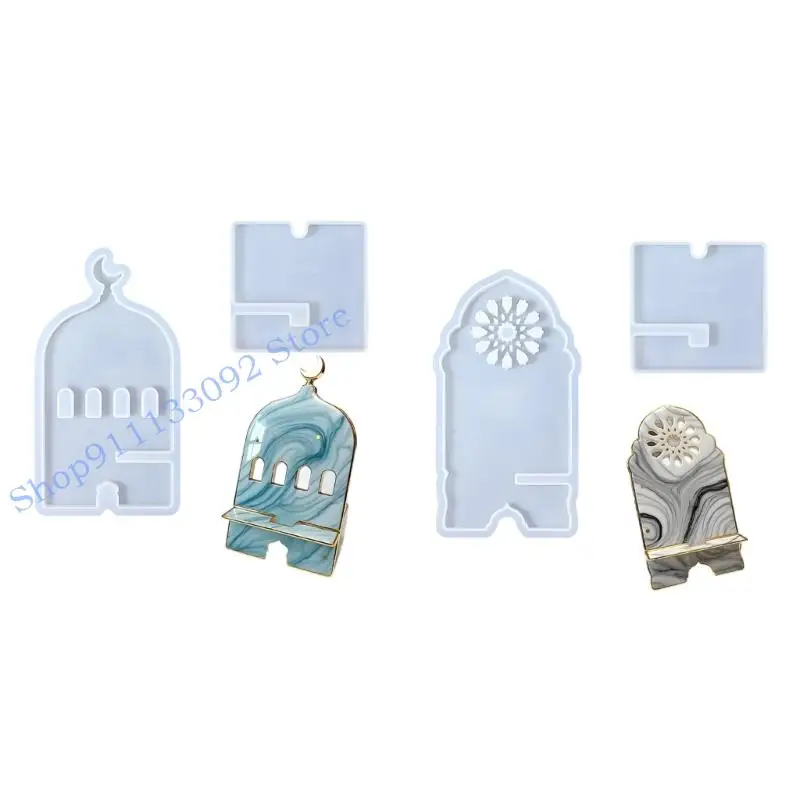 

H9ED DIY Craft Подставка для телефона Гибкий силиконовый шаблон для индивидуального декора