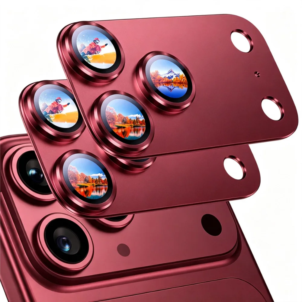 NNBILI 2 stuks camerabeschermers voor iPhone 18 Pro Max 17 Pro Max 18, duurzame metalen camerabescherming, volledige lensbescherming