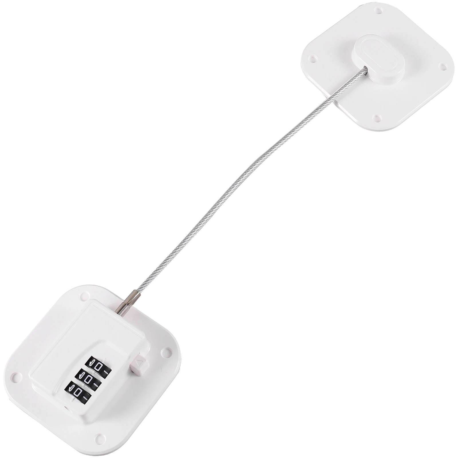 

Fridge Password Lock Black Square No Drilling Combination Cabinet Locks for Refrigerator Door Drawer Security Kids Safety