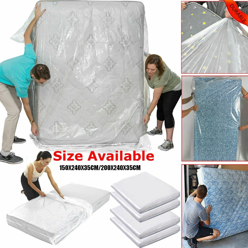 Plastic Mattress Bag Moving House Protective Case Mattress Storage Cover Outdoor Travel Dustproof Waterproof Mattress Protector