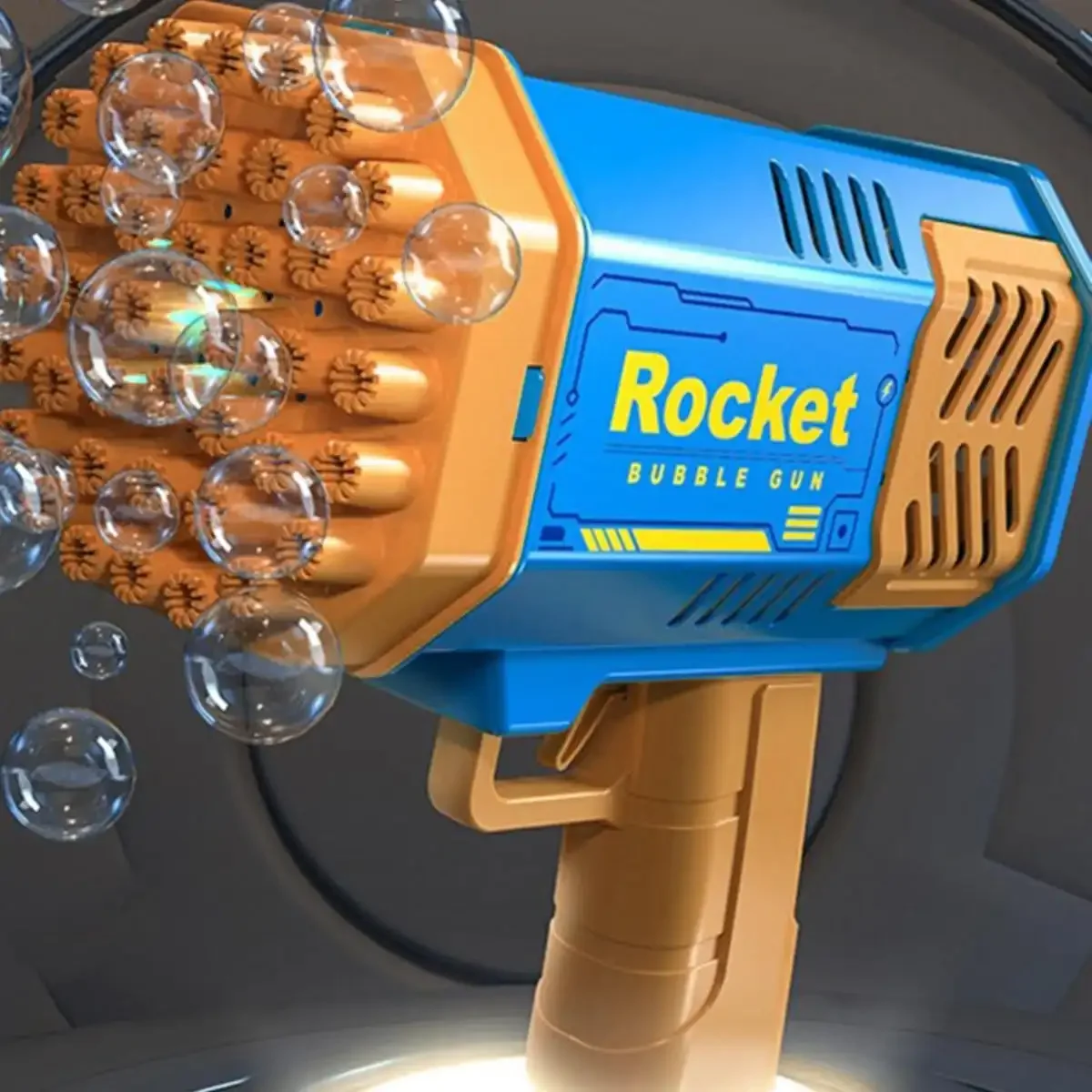 1st-Bubble Gun Raket Gaten Zeepbellen Machine Kerst Gift Gun Vorm Automatische Blazer Met Licht Pomperos Speelgoed Voor Kinderen